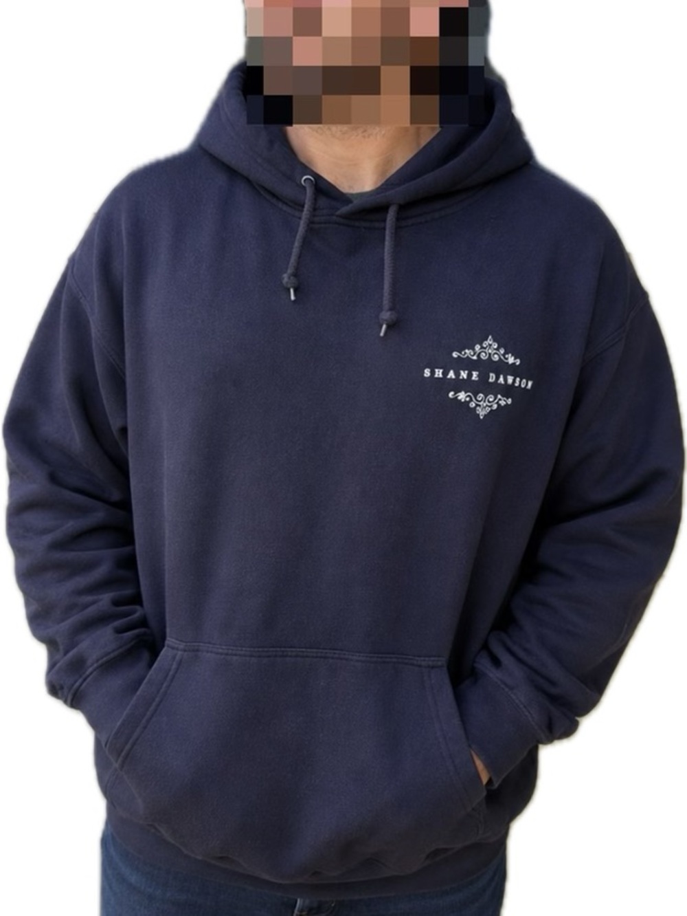 Black Men's Pullover Hoodie